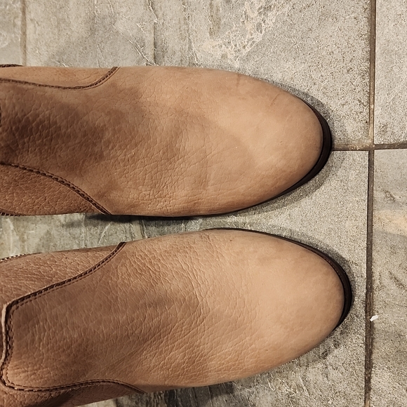 Coach Haven Tan Leather Ankle Heel Boot - Picture 3 of 4